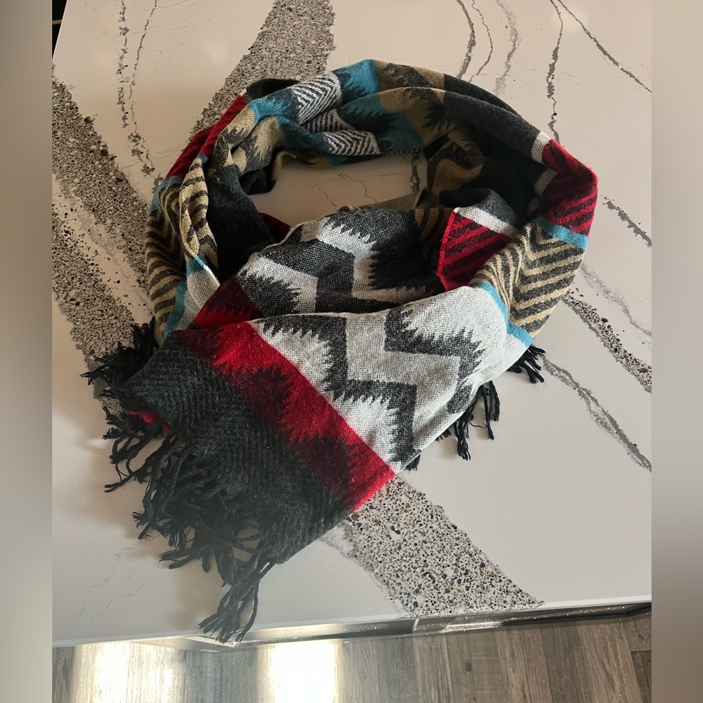 Urban Outfitters Multi-Colored Blanket Scarf